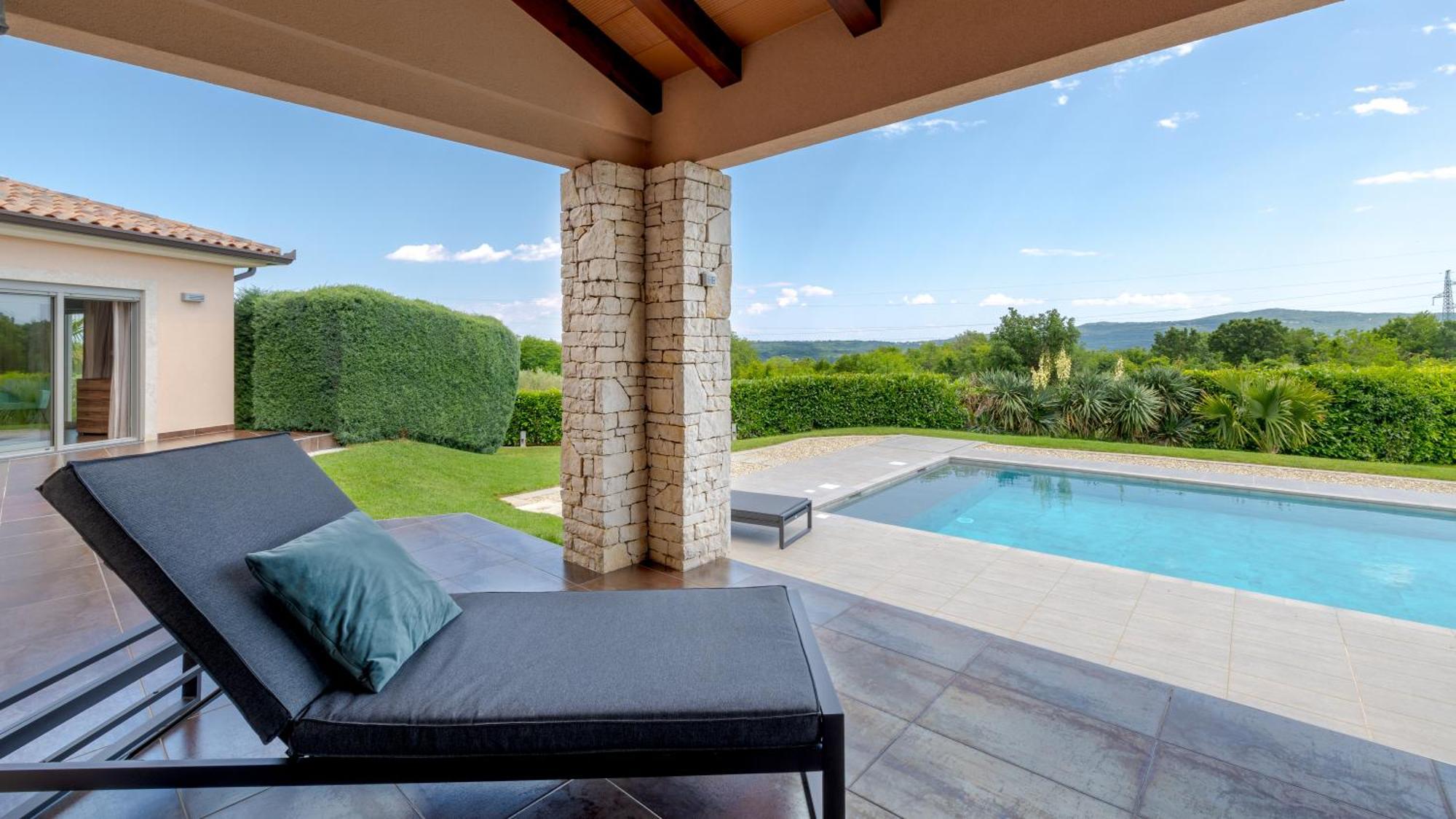 Villa Labin In Zartinj - Luxury Privacy Heated Pool With Auto Cover Luaran gambar