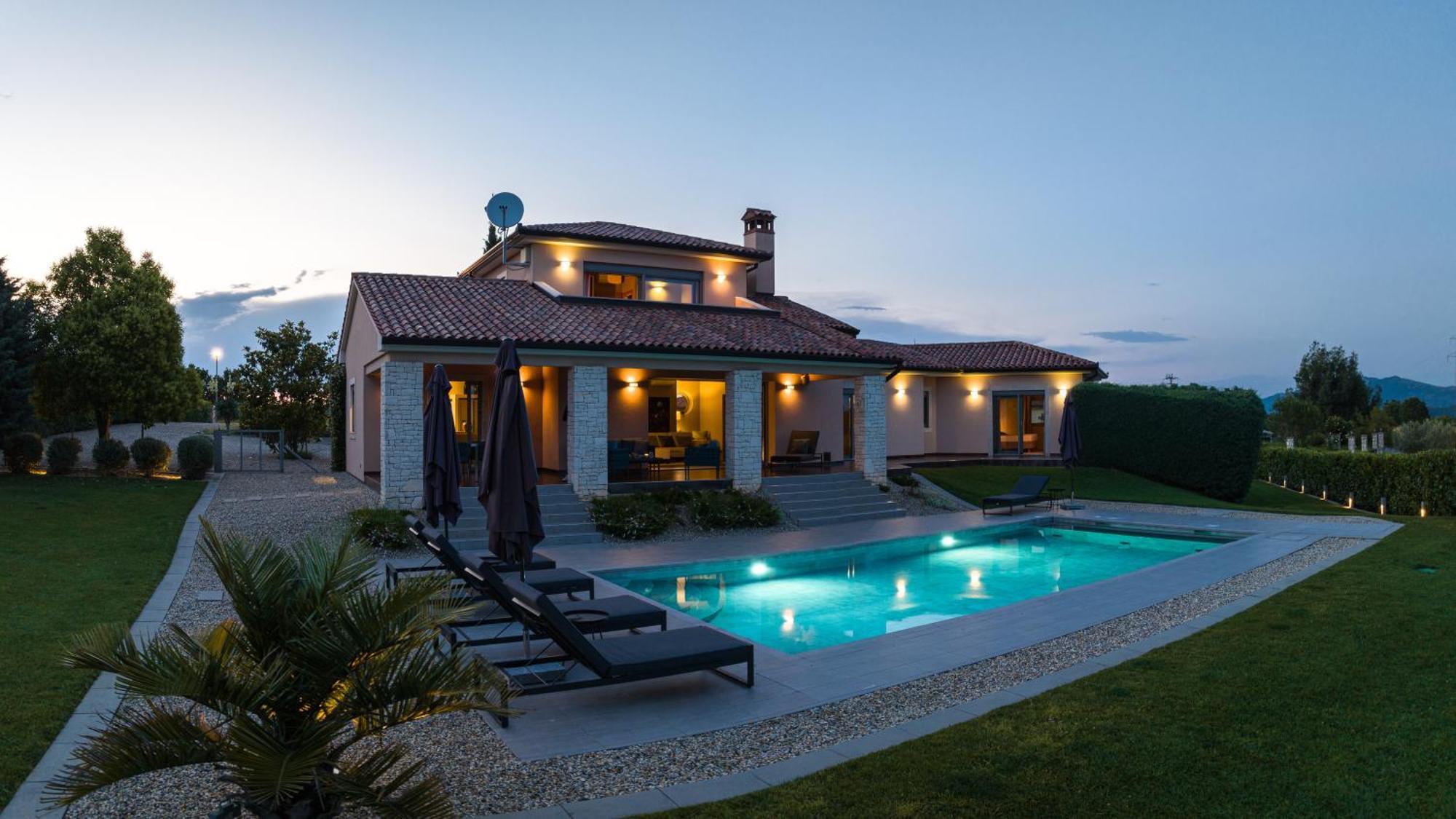Villa Labin In Zartinj - Luxury Privacy Heated Pool With Auto Cover Luaran gambar