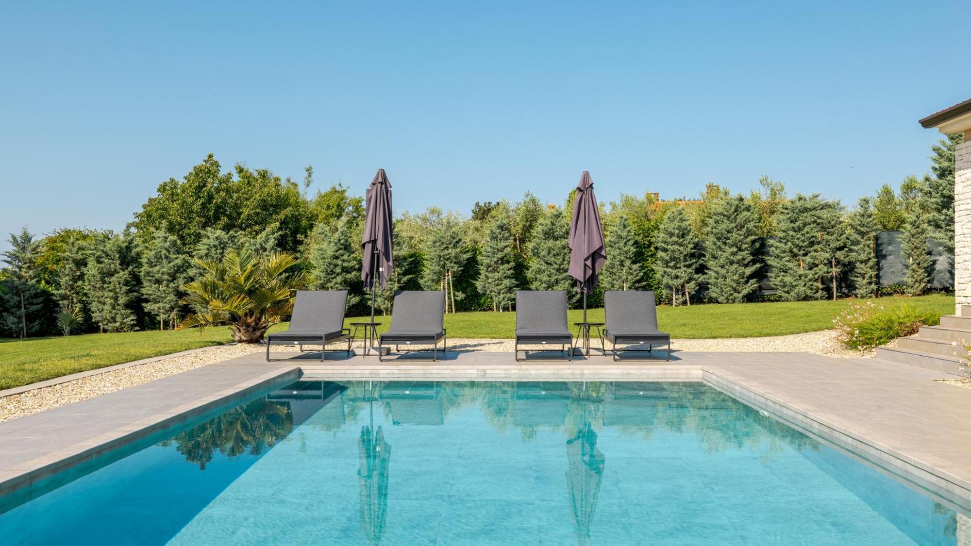 Villa Labin In Zartinj - Luxury Privacy Heated Pool With Auto Cover Luaran gambar