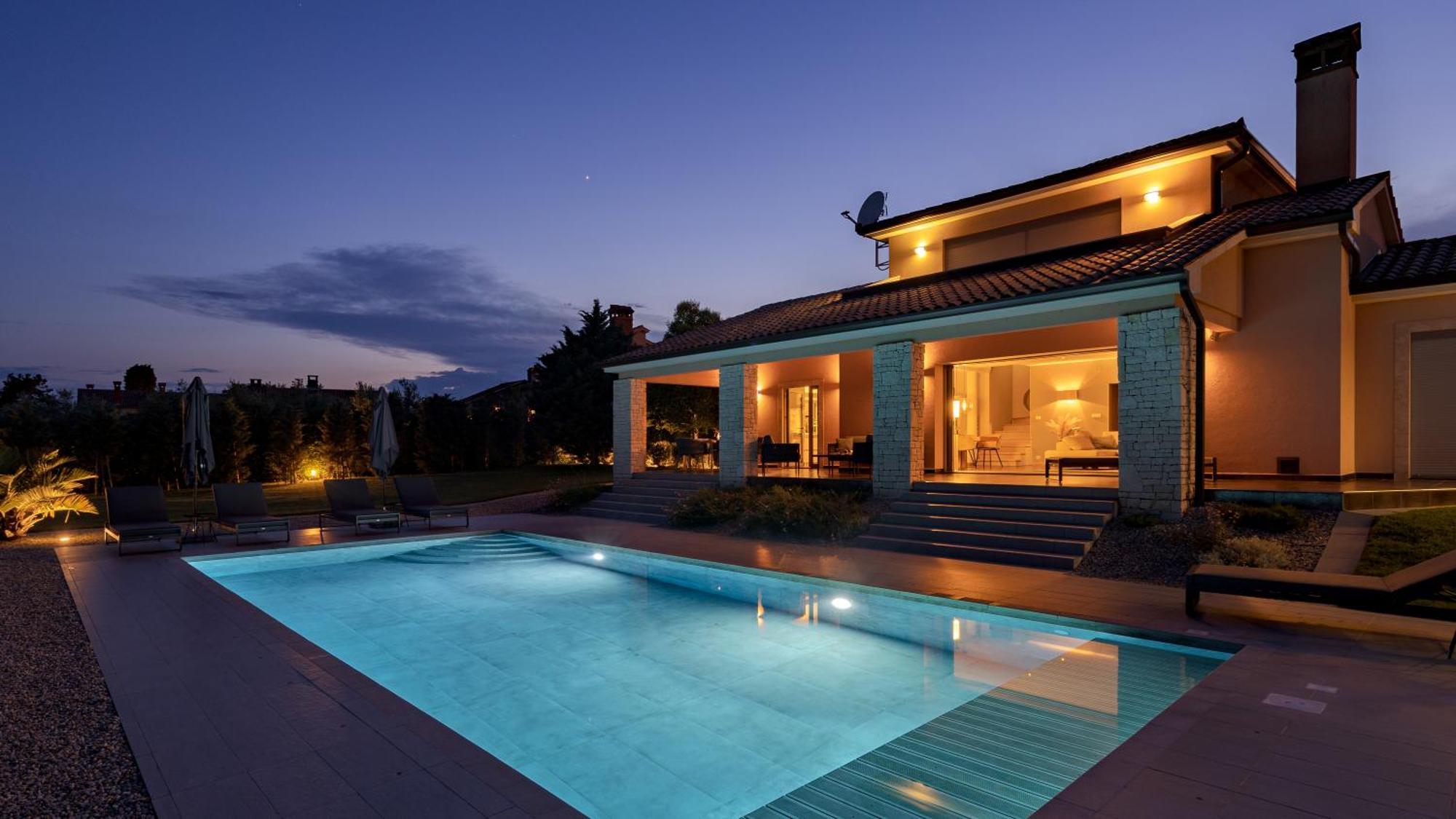 Villa Labin In Zartinj - Luxury Privacy Heated Pool With Auto Cover Luaran gambar