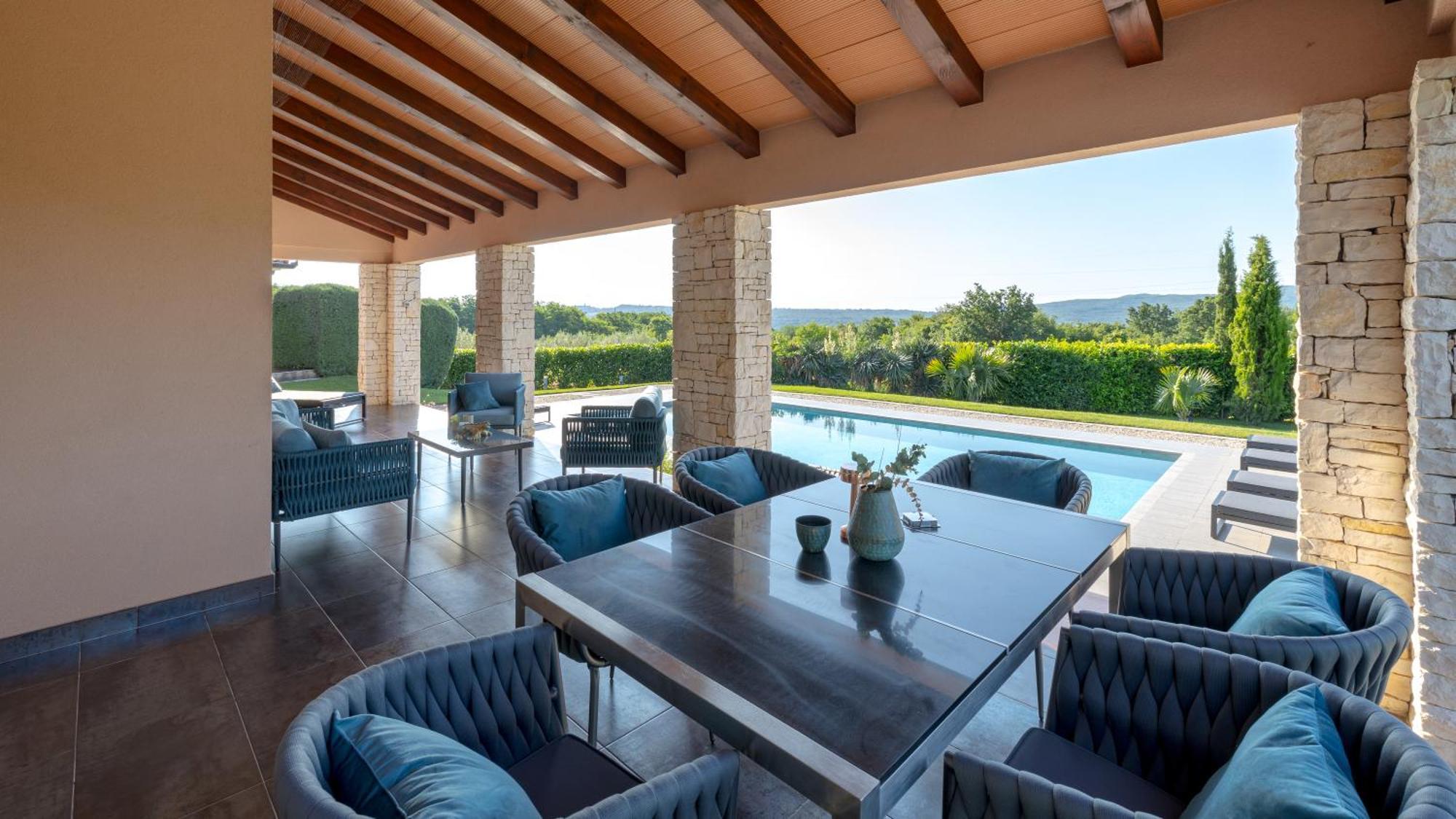 Villa Labin In Zartinj - Luxury Privacy Heated Pool With Auto Cover Luaran gambar