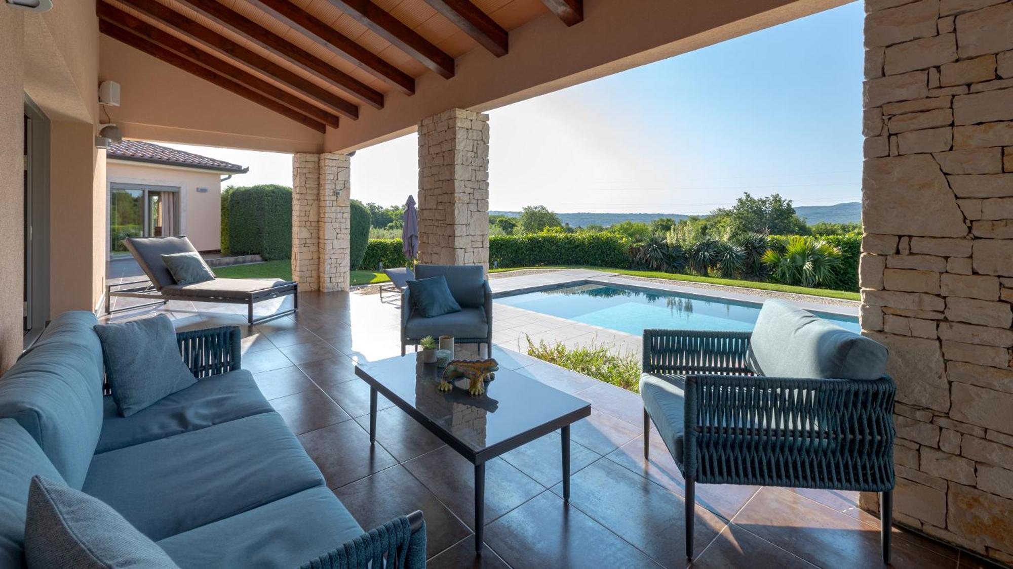 Villa Labin In Zartinj - Luxury Privacy Heated Pool With Auto Cover Luaran gambar